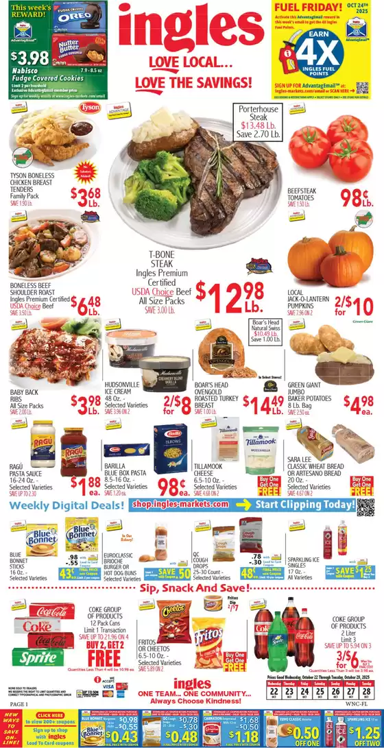 Ingles Markets catalogue in New York | Top offers for smart savers | 2025-10-22T00:00:00.000Z - 2025-11-05T00:00:00.000Z