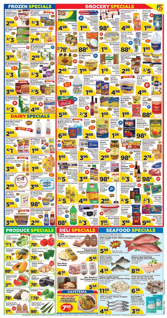 Current special promotions