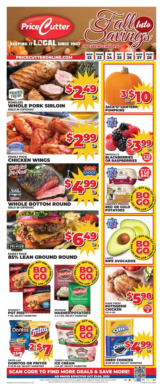 Price Cutter catalogue in San Jose CA | Current special promotions | 2025-10-22T00:00:00.000Z - 2025-10-28T00:00:00.000Z