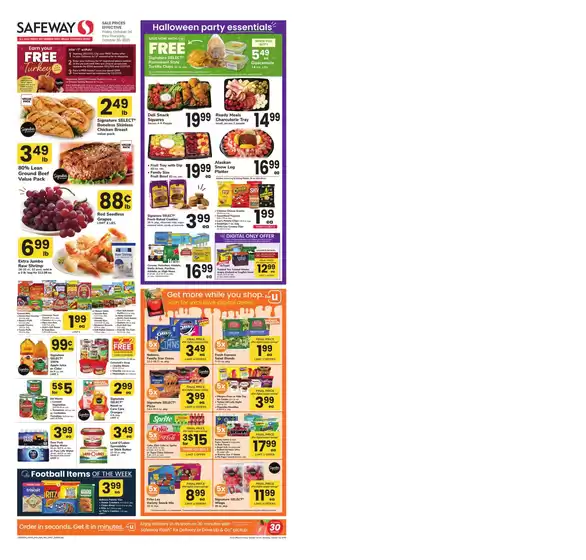 Safeway catalogue in Douglas GA | Great discounts on selected products | 2025-10-24T00:00:00.000Z - 2025-10-30T00:00:00.000Z
