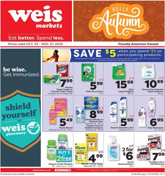 Weis Markets catalogue in Riverside CA | Great offer for all customers | 2025-10-23T00:00:00.000Z - 2025-11-27T00:00:00.000Z