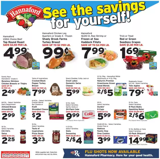 Hannaford catalogue in Havelock NC | Our best bargains | 2025-10-26T00:00:00.000Z - 2025-11-01T00:00:00.000Z