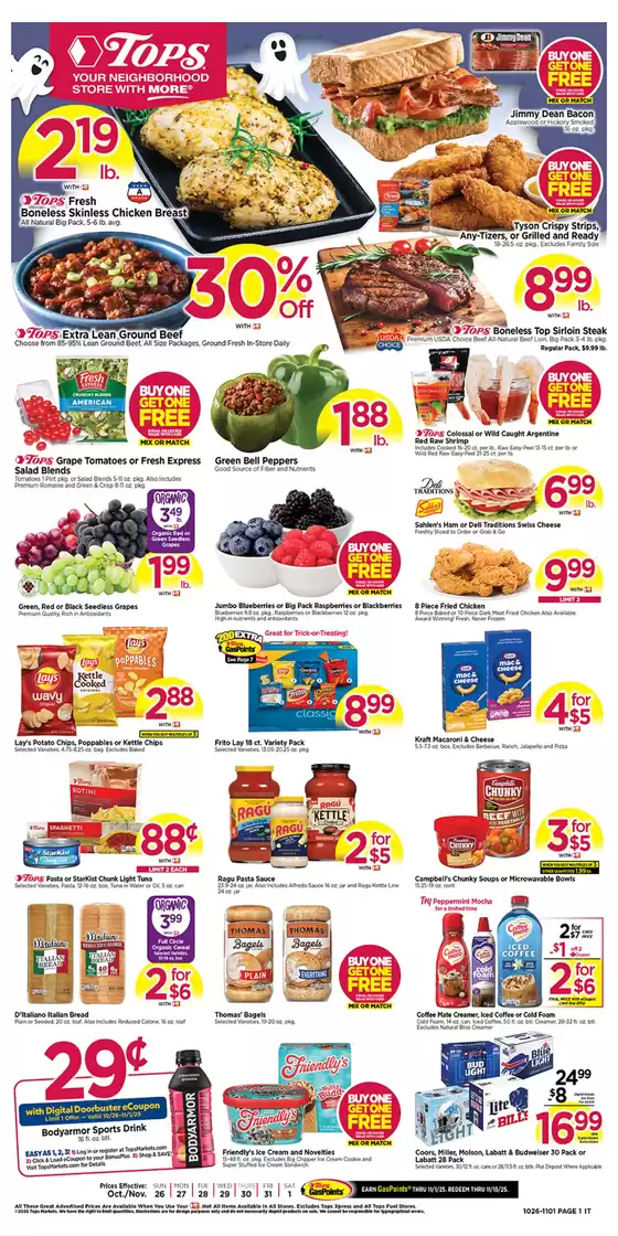 Tops catalogue in Lansdale PA | Current bargains and offers | 2025-10-26T00:00:00.000Z - 2025-11-01T00:00:00.000Z