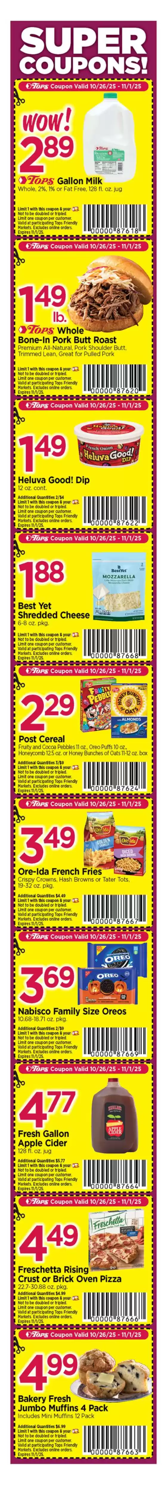 Tops catalogue in Lansdale PA | Wide range of offers | 2025-10-26T00:00:00.000Z - 2025-11-01T00:00:00.000Z
