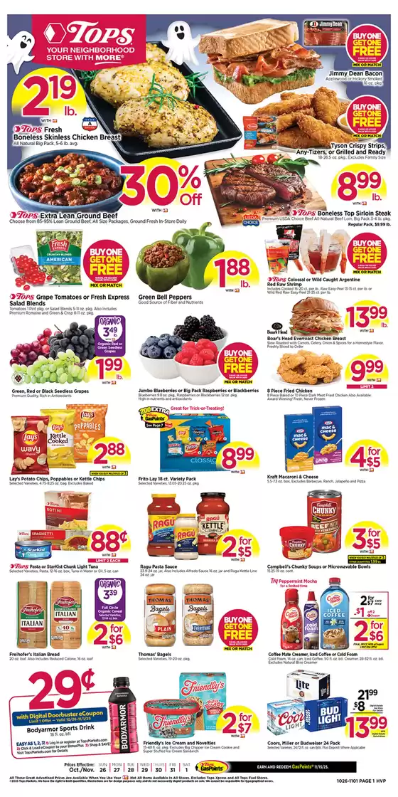 Tops catalogue in Lansdale PA | Current special promotions | 2025-10-26T00:00:00.000Z - 2025-11-01T00:00:00.000Z