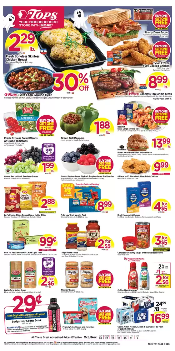 Tops catalogue in Lansdale PA | Exclusive deals and bargains | 2025-10-26T00:00:00.000Z - 2025-11-01T00:00:00.000Z