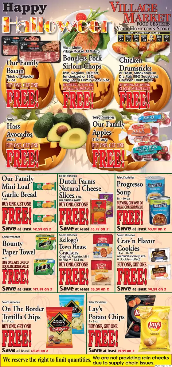 Village Market Food Centers catalogue in Cartersville GA | Save now with our deals | 2025-10-27T00:00:00.000Z - 2025-11-02T00:00:00.000Z