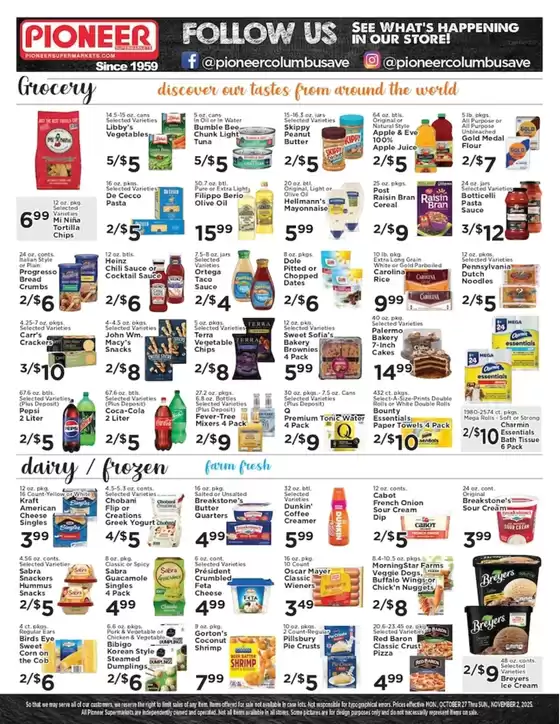 Pioneer Supermarkets weekly ad