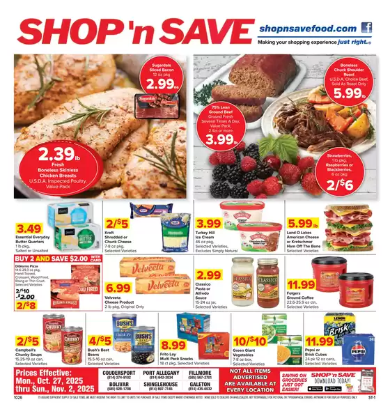 Shop 'n Save catalogue in Cartersville GA | Discover attractive offers | 2025-10-27T00:00:00.000Z - 2025-11-10T00:00:00.000Z
