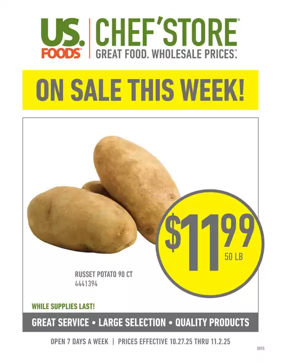 Current special promotions