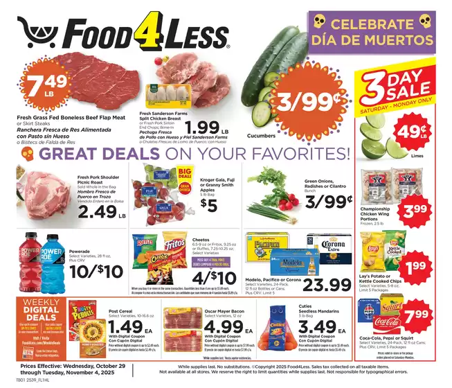 Food 4 Less catalogue in Carrollton GA | Exclusive deals for our customers | 2025-10-29T00:00:00.000Z - 2025-11-04T00:00:00.000Z