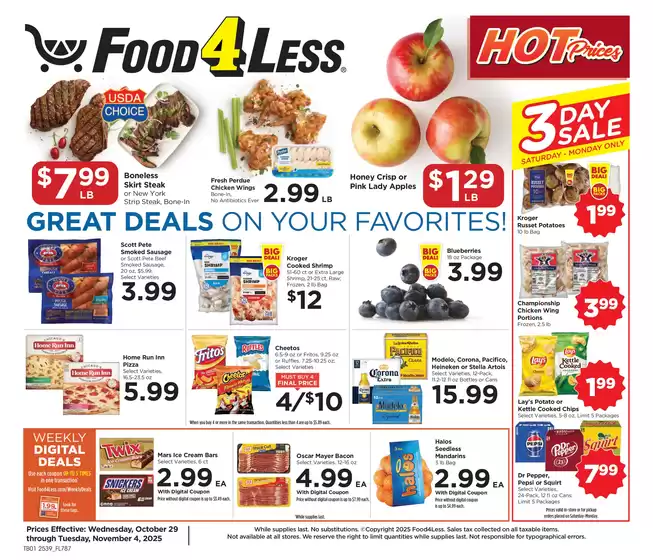 Food 4 Less catalogue in Hollywood FL | Great discounts on selected products | 2025-10-29T00:00:00.000Z - 2025-11-04T00:00:00.000Z