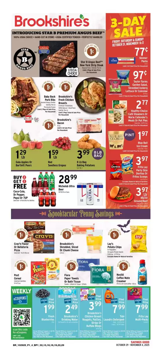 Brookshire's catalogue in Cheektowaga NY | Discounts and promotions | 2025-10-29T00:00:00.000Z - 2025-11-04T00:00:00.000Z