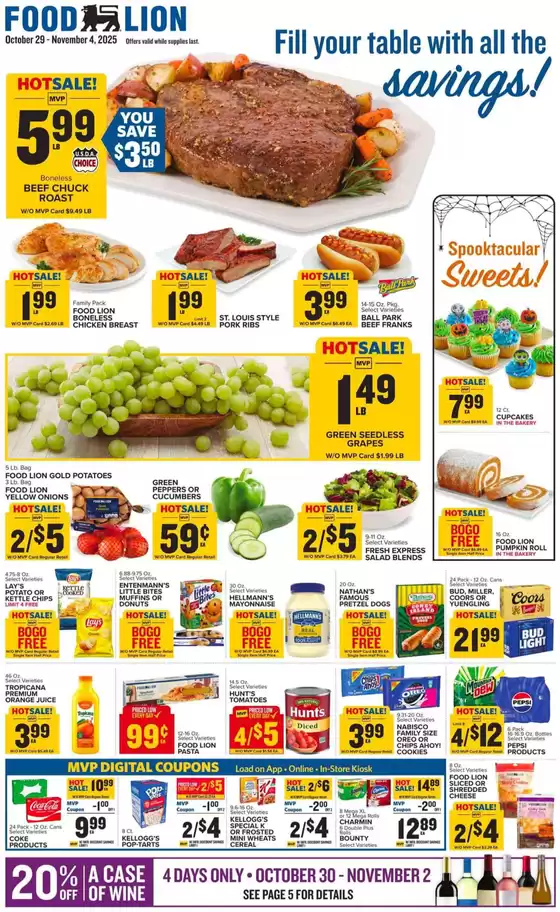Food Lion catalogue in Houston TX | Discover attractive offers | 2025-10-29T00:00:00.000Z - 2025-11-04T00:00:00.000Z