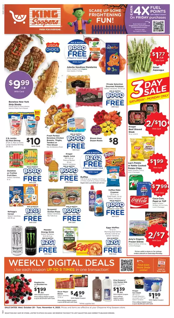 King Soopers catalogue in Houston TX | Great offer for bargain hunters | 2025-10-29T00:00:00.000Z - 2025-11-04T00:00:00.000Z