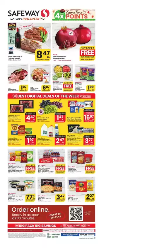 Safeway catalogue in Endwell NY | Current special promotions | 2025-10-29T00:00:00.000Z - 2025-11-04T00:00:00.000Z