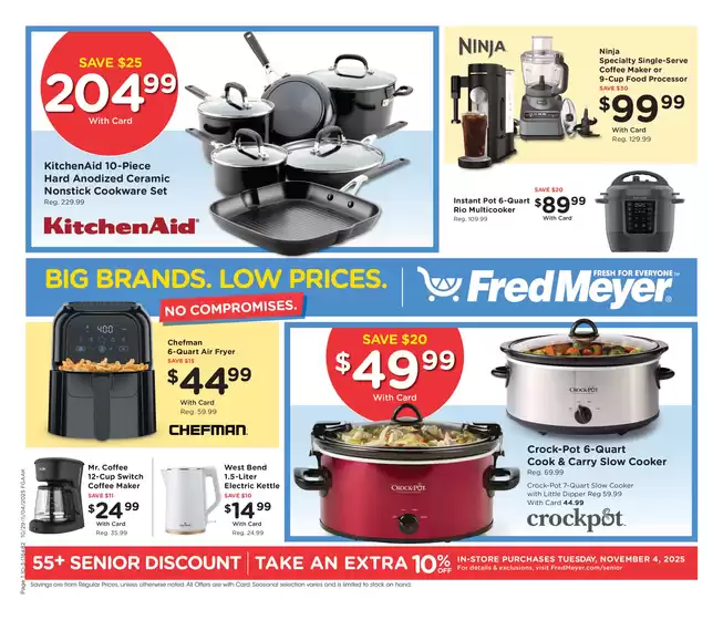 Fred Meyer catalogue in Orland Park IL | Top offers for smart savers | 2025-10-29T00:00:00.000Z - 2025-11-04T00:00:00.000Z