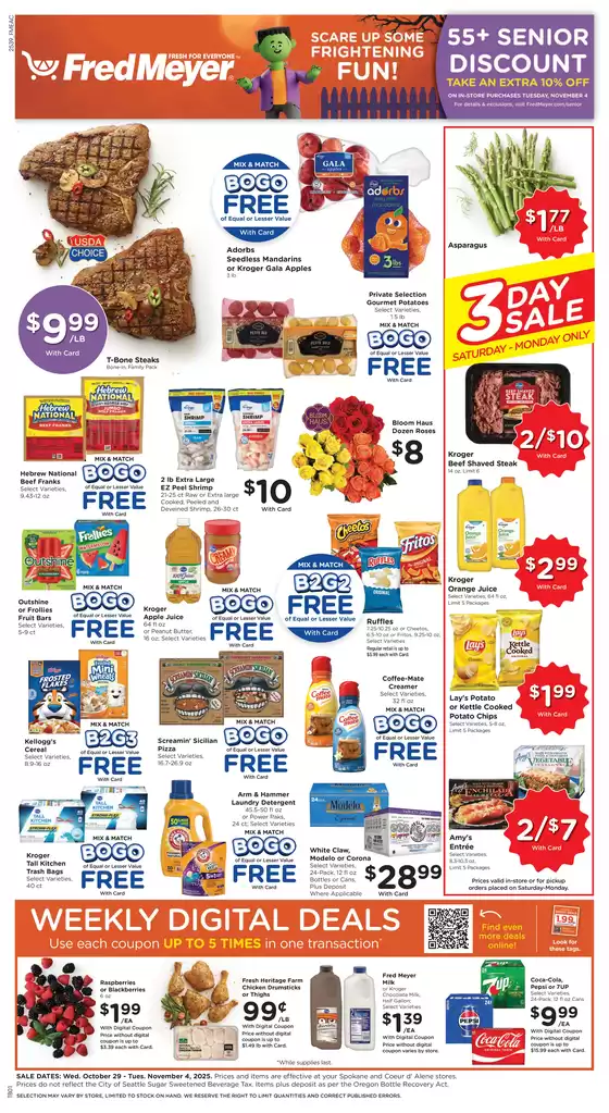 Fred Meyer catalogue in Orland Park IL | Top deals for all customers | 2025-10-29T00:00:00.000Z - 2025-11-04T00:00:00.000Z