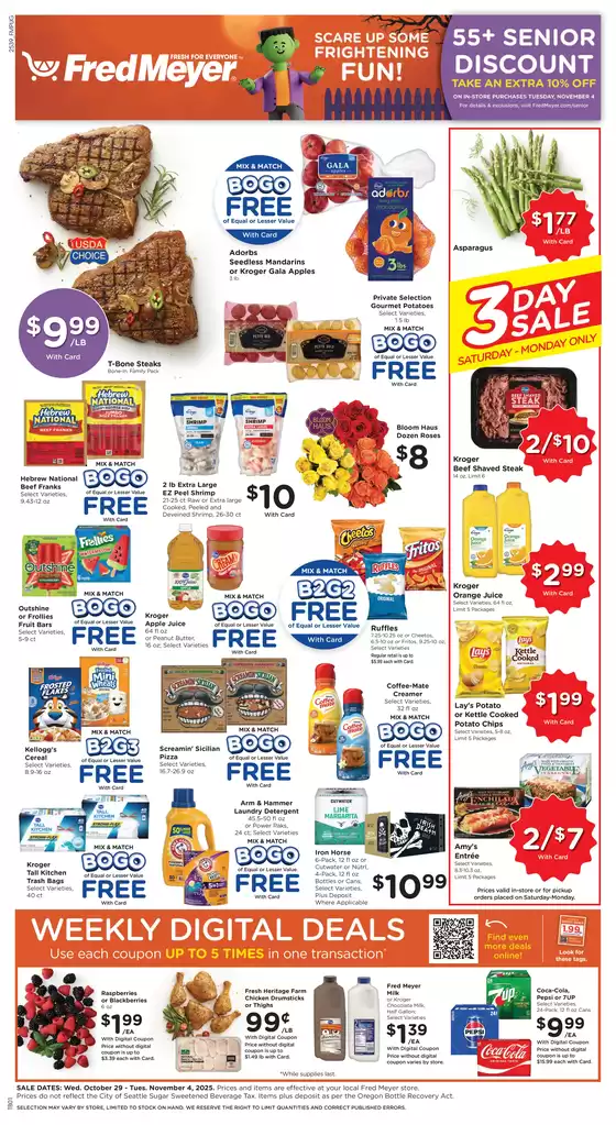 Fred Meyer catalogue in Orland Park IL | Our best bargains | 2025-10-29T00:00:00.000Z - 2025-11-04T00:00:00.000Z