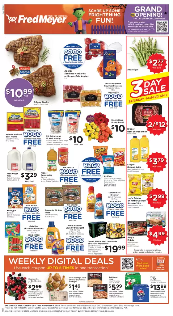 Fred Meyer catalogue in Orland Park IL | Wide range of offers | 2025-10-29T00:00:00.000Z - 2025-11-04T00:00:00.000Z