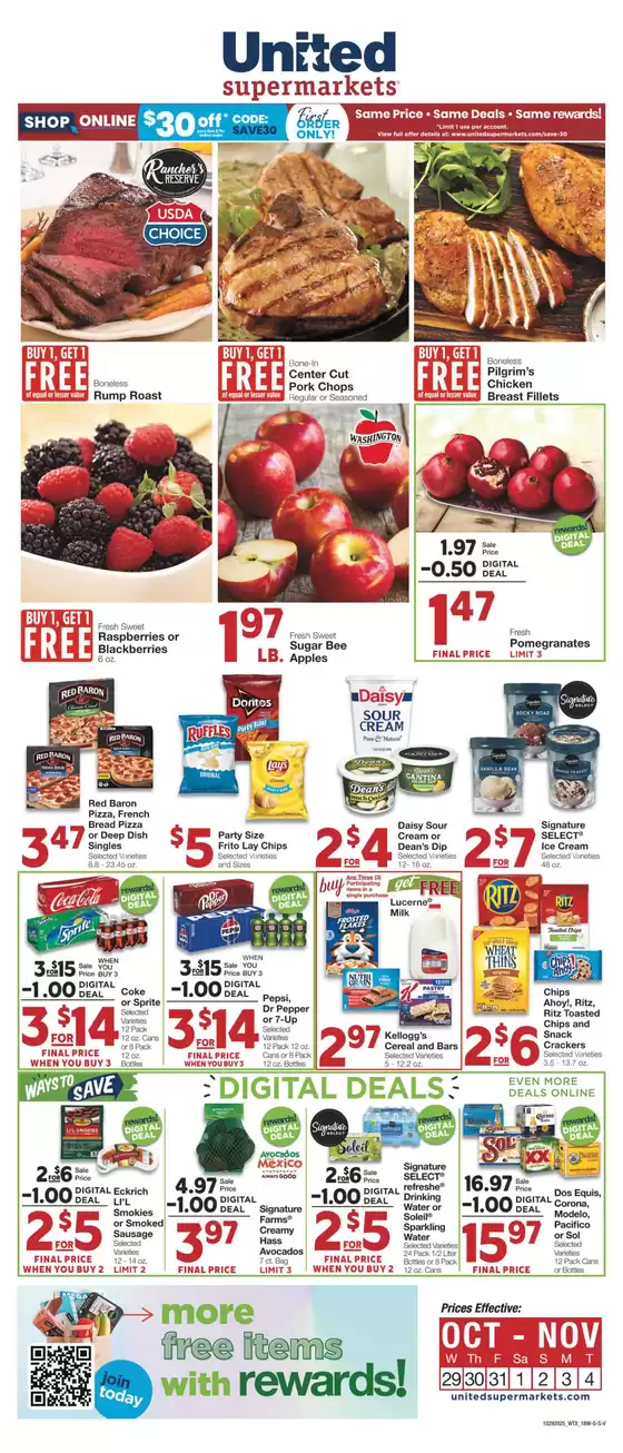 United Supermarkets catalogue in Van Nuys CA | Save now with our deals | 2025-10-28T00:00:00.000Z - 2025-11-04T00:00:00.000Z
