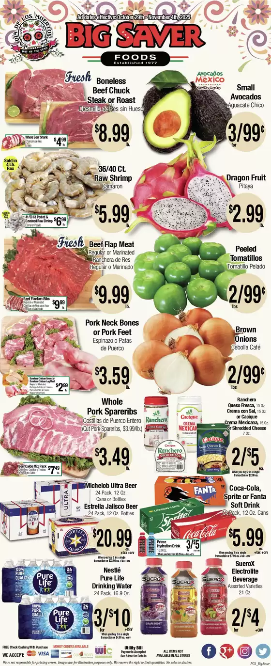 Big Saver Foods Weekly Special
