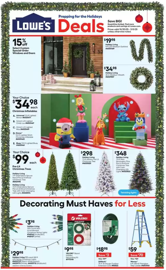 Lowe's catalogue | Our best offers for you | 2025-10-30T00:00:00.000Z - 2025-11-05T00:00:00.000Z