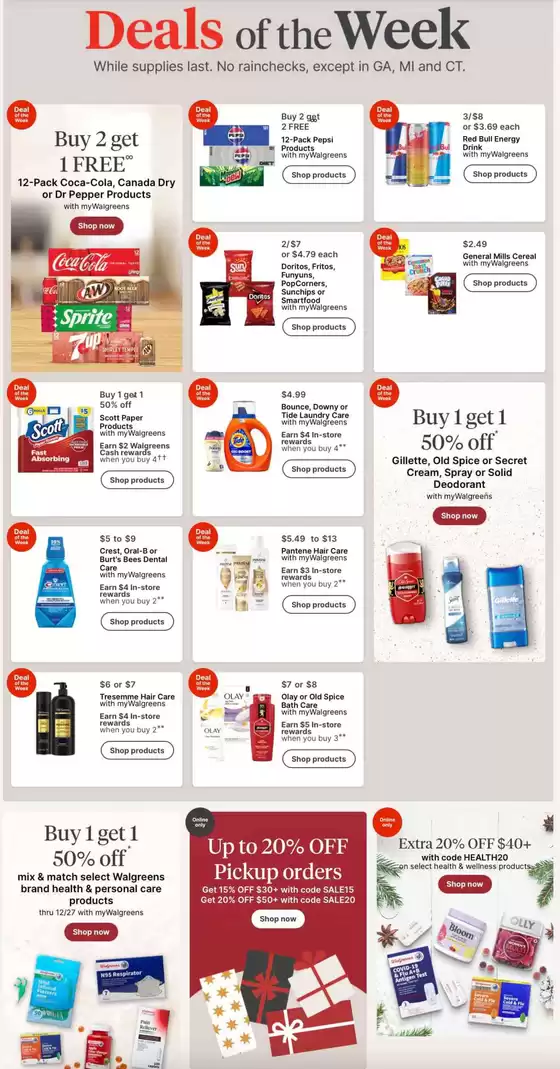 Top deals and discounts