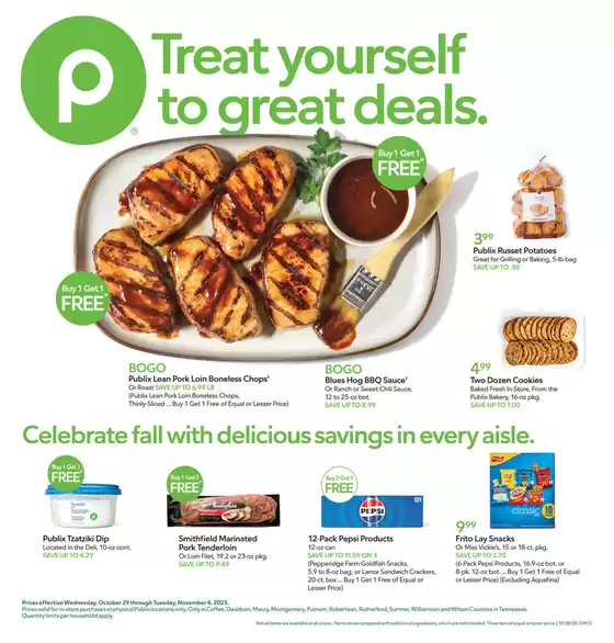 Publix catalogue in Kokomo IN | Top offers for smart savers | 2025-10-29T00:00:00.000Z - 2025-11-04T00:00:00.000Z