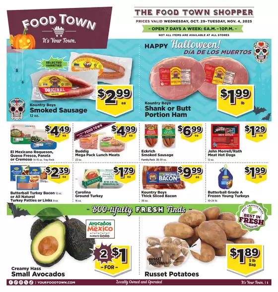 Food Town catalogue in Kokomo IN | FTInStoreInstore Ad | 2025-10-29T00:00:00.000Z - 2025-11-12T00:00:00.000Z