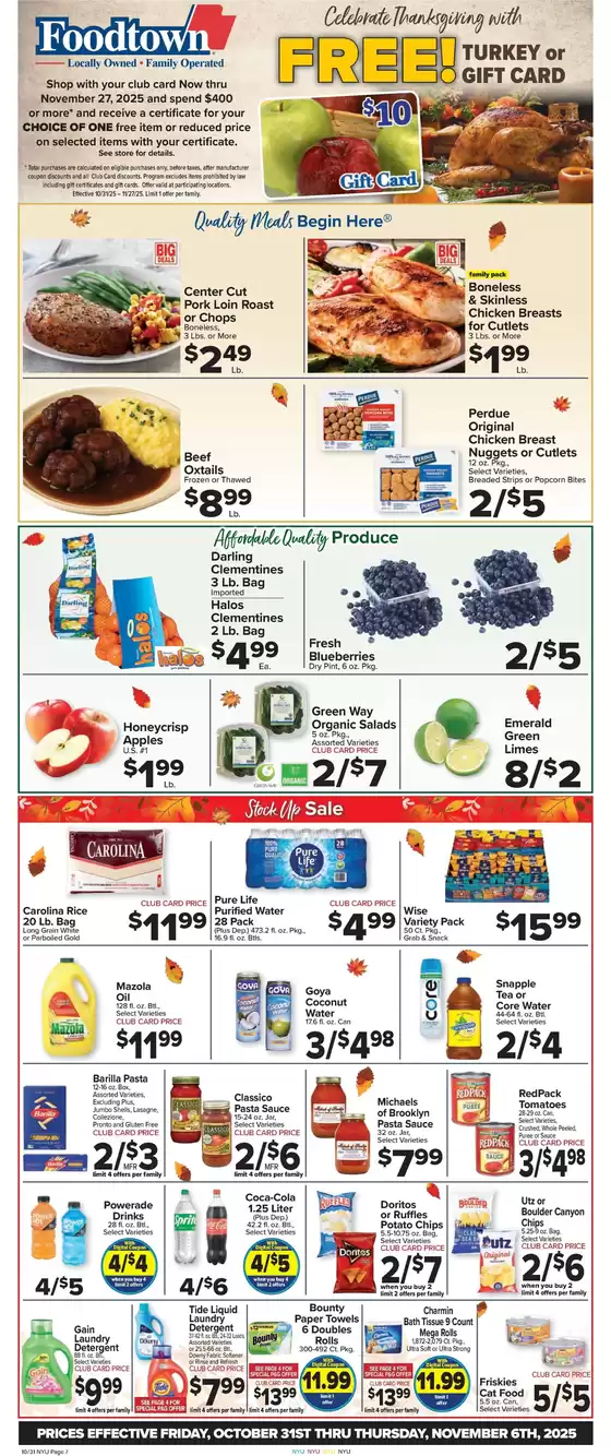 Foodtown supermarkets catalogue in Long Beach CA | Great offer for all customers | 2025-10-31T00:00:00.000Z - 2025-11-06T00:00:00.000Z