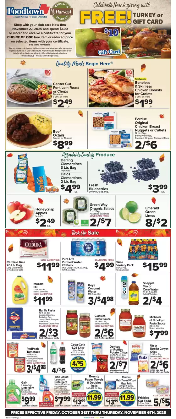 Foodtown supermarkets catalogue in Long Beach CA | Current deals and offers | 2025-10-31T00:00:00.000Z - 2025-11-06T00:00:00.000Z