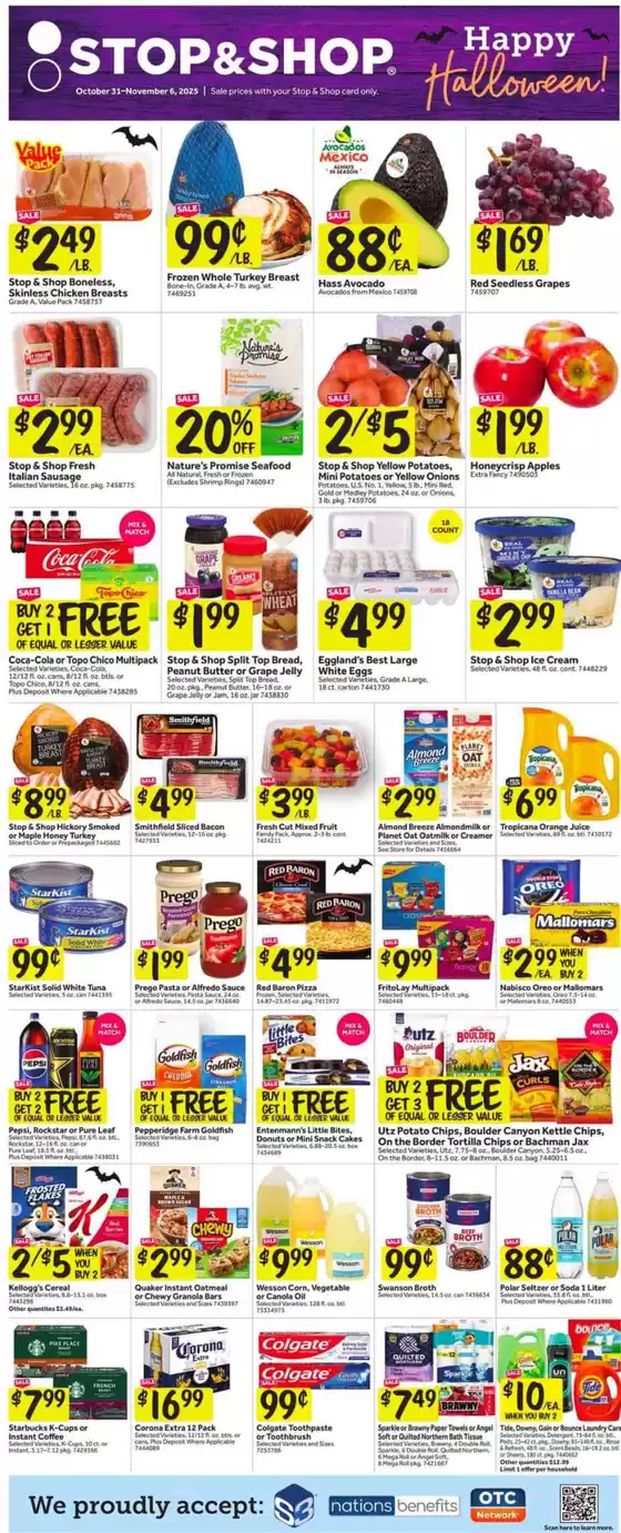 Stop&Shop catalogue | Great offer for all customers | 2025-10-31T00:00:00.000Z - 2025-11-06T00:00:00.000Z