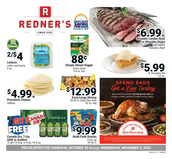 Redner's Warehouse catalogue in Vista CA | On Sale October_30_S60 | 2025-10-30T00:00:00.000Z - 2025-11-05T00:00:00.000Z