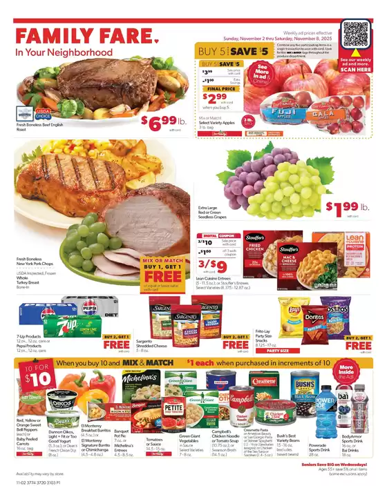 Family Fare catalogue in San Diego CA | Top deals for all customers | 2025-10-31T00:00:00.000Z - 2025-11-01T00:00:00.000Z