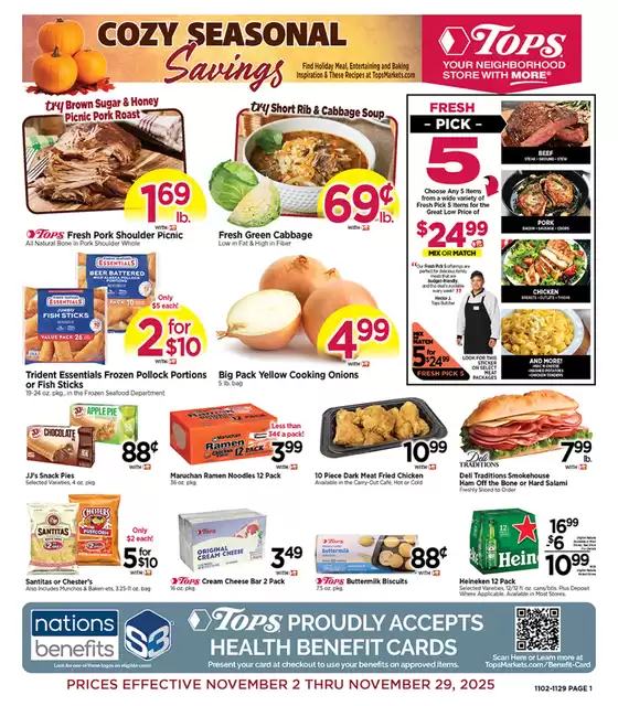 Tops catalogue in Clarendon Hills IL | November Savings! | 2025-11-02T00:00:00.000Z - 2025-11-29T00:00:00.000Z