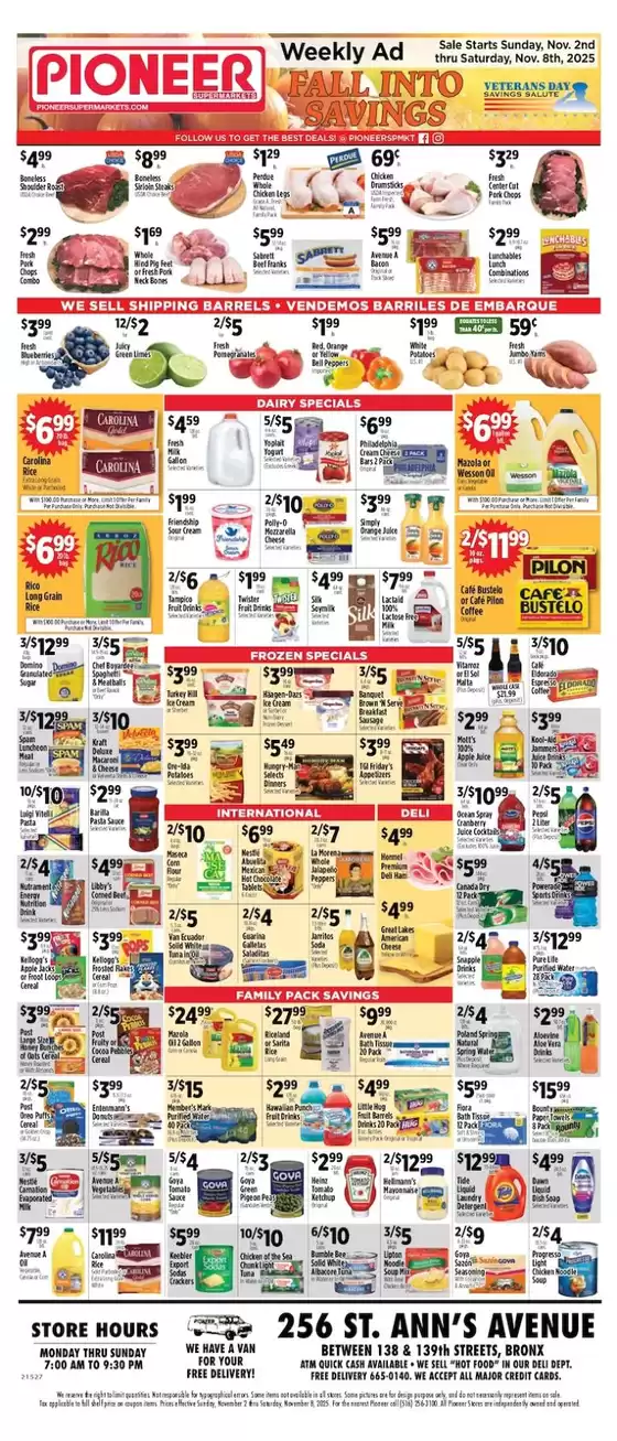 Pioneer Supermarkets catalogue in Plainfield IL | Our best offers for you | 2025-11-02T00:00:00.000Z - 2025-11-08T00:00:00.000Z