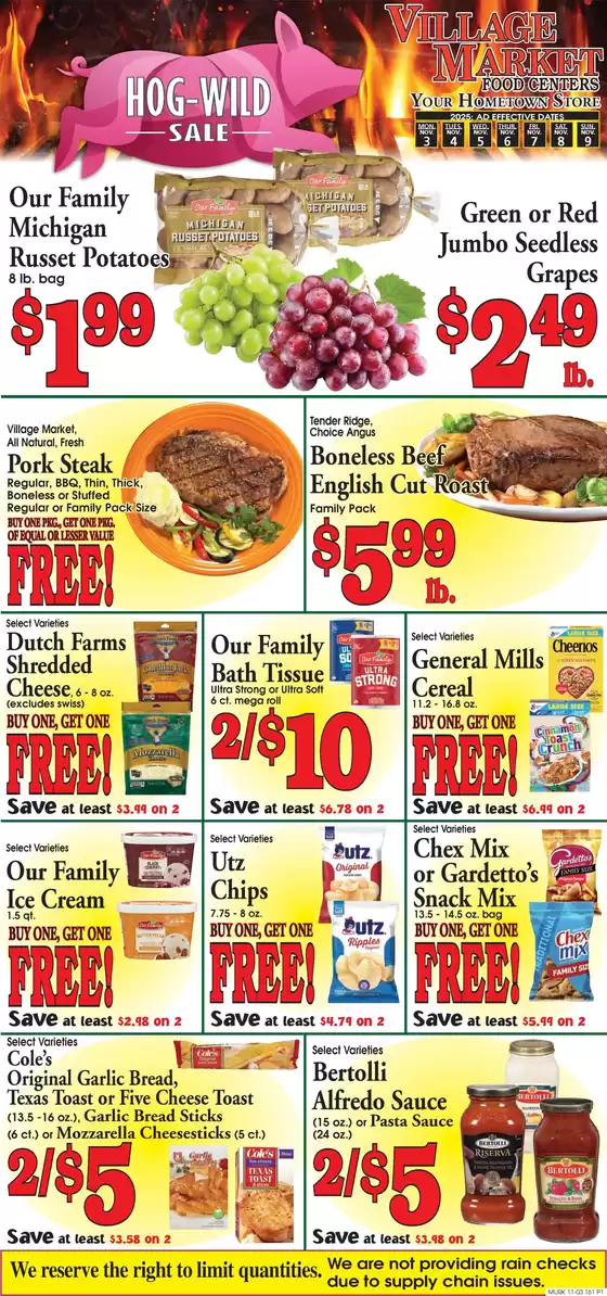 Village Market Food Centers catalogue in Glendale AZ | Attractive special offers for everyone | 2025-11-03T00:00:00.000Z - 2025-11-09T00:00:00.000Z
