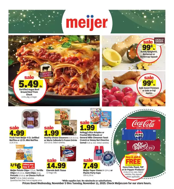 Meijer catalogue | Top deals for all customers | 2025-11-05T00:00:00.000Z - 2025-11-11T00:00:00.000Z