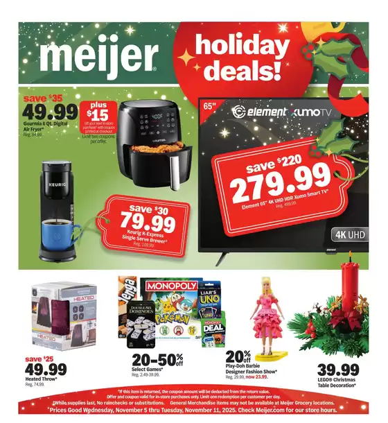 Meijer catalogue in Pfafftown NC | Top deals and discounts | 2025-11-05T00:00:00.000Z - 2025-11-11T00:00:00.000Z