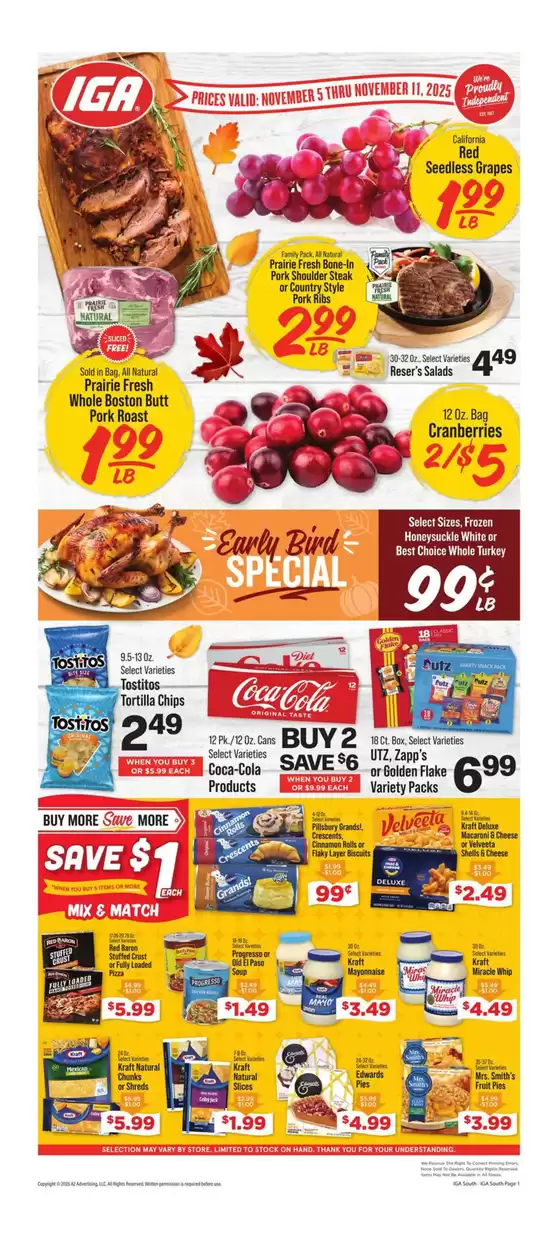 IGA catalogue in Orange Park FL | Great discounts on selected products | 2025-11-05T00:00:00.000Z - 2025-11-11T00:00:00.000Z