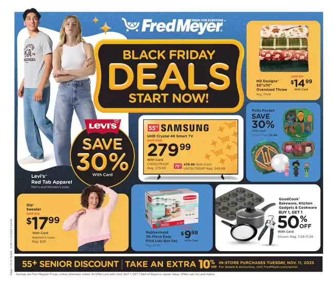 Fred Meyer catalogue in Bloomingdale IL | Discounts and promotions | 2025-11-05T00:00:00.000Z - 2025-11-11T00:00:00.000Z