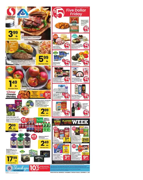 Albertsons catalogue in Sussex WI | Weekly Ad - Albertsons - Portland | 2025-11-05T00:00:00.000Z - 2025-11-11T00:00:00.000Z