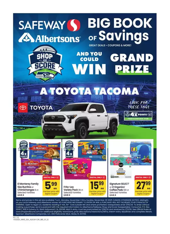 Albertsons catalogue in Sussex WI | Albertsons - Seattle - BBS | 2025-11-03T00:00:00.000Z - 2025-11-30T00:00:00.000Z