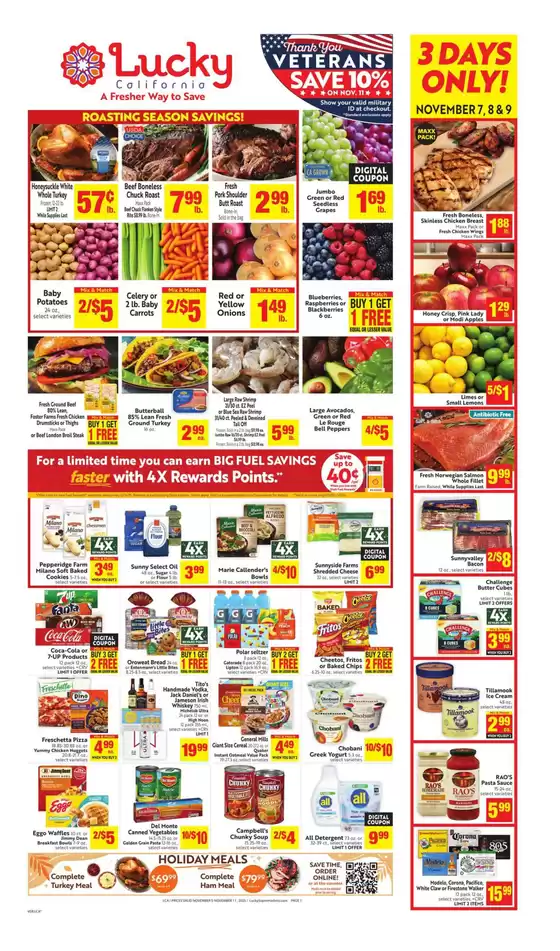 Lucky Supermarkets catalogue in Carmel By The Sea CA | Weekly | 2025-11-05T00:00:00.000Z - 2025-11-11T00:00:00.000Z