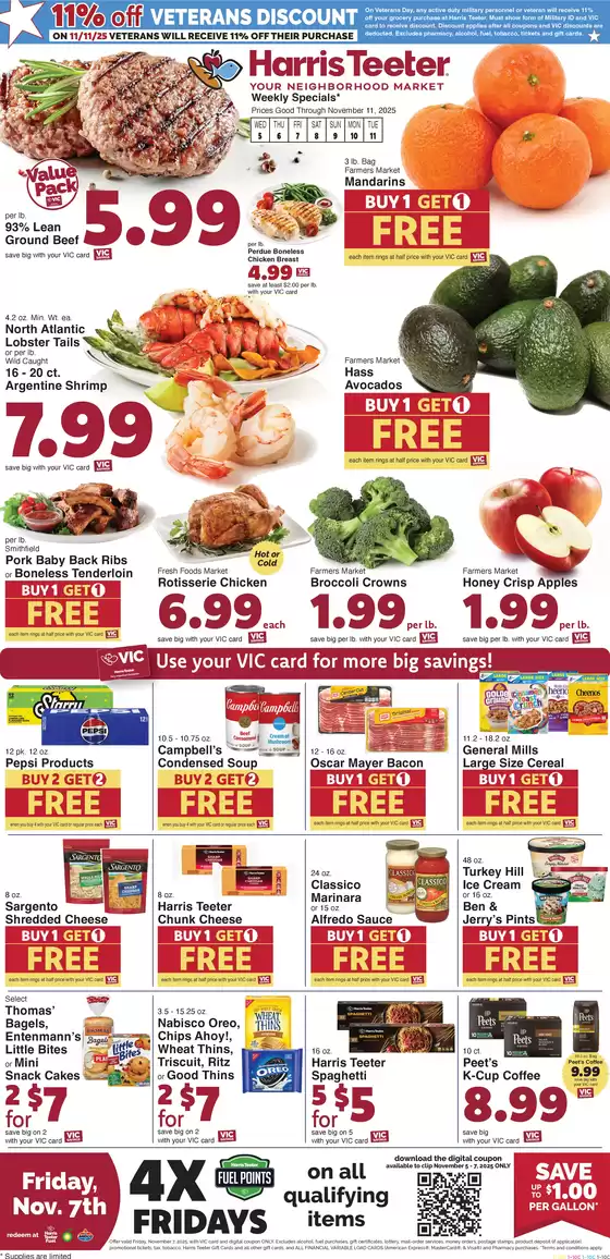 Harris Teeter catalogue in Wesley Chapel NC | New offers to discover | 2025-11-05T00:00:00.000Z - 2025-11-11T00:00:00.000Z