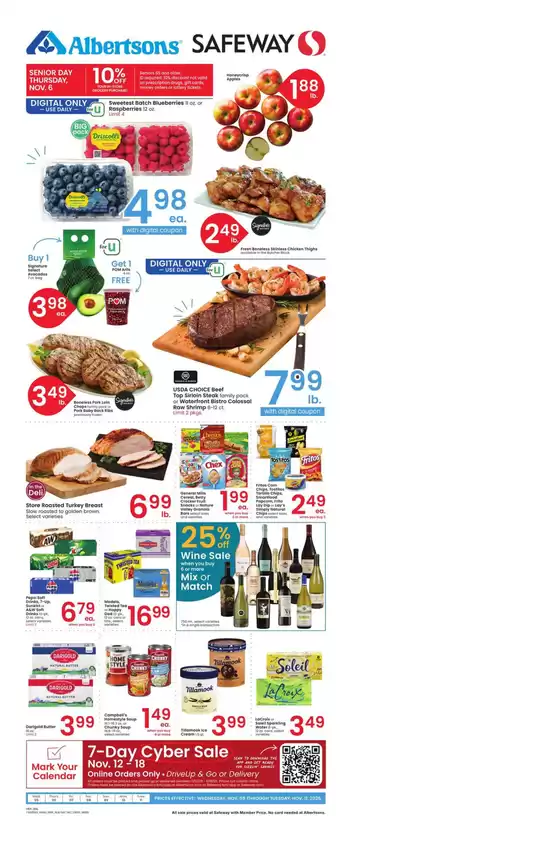 Safeway catalogue in Bellevue PA | Weekly Ad - Safeway - Intermountain | 2025-11-05T00:00:00.000Z - 2025-11-11T00:00:00.000Z