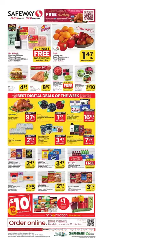 Safeway catalogue | Weekly Ad - Safeway - Denver | 2025-11-05T00:00:00.000Z - 2025-11-11T00:00:00.000Z