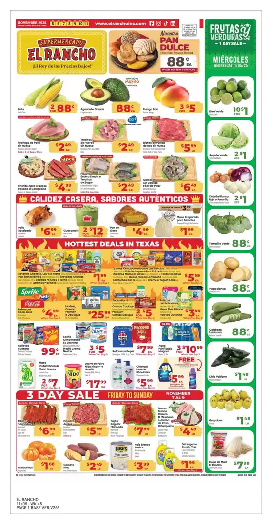 Supermercado El Rancho catalogue in Bellevue PA | Weekly Ad | 2025-11-05T00:00:00.000Z - 2025-11-11T00:00:00.000Z