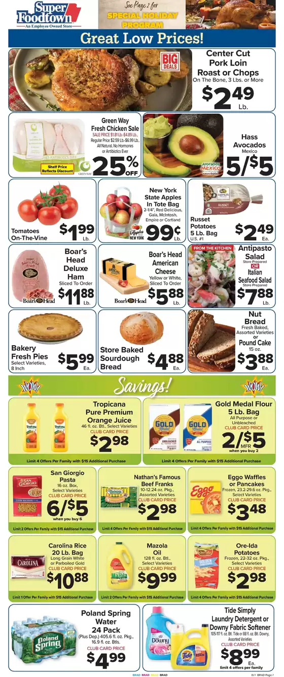 Foodtown supermarkets catalogue in Hazleton PA | Our best deals for you | 2025-11-07T00:00:00.000Z - 2025-11-13T00:00:00.000Z